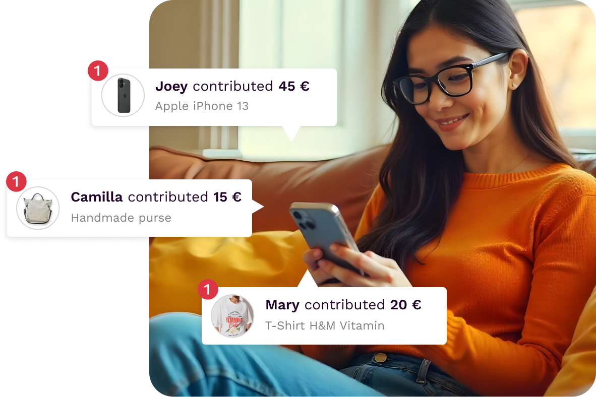 Receive money for your wishes