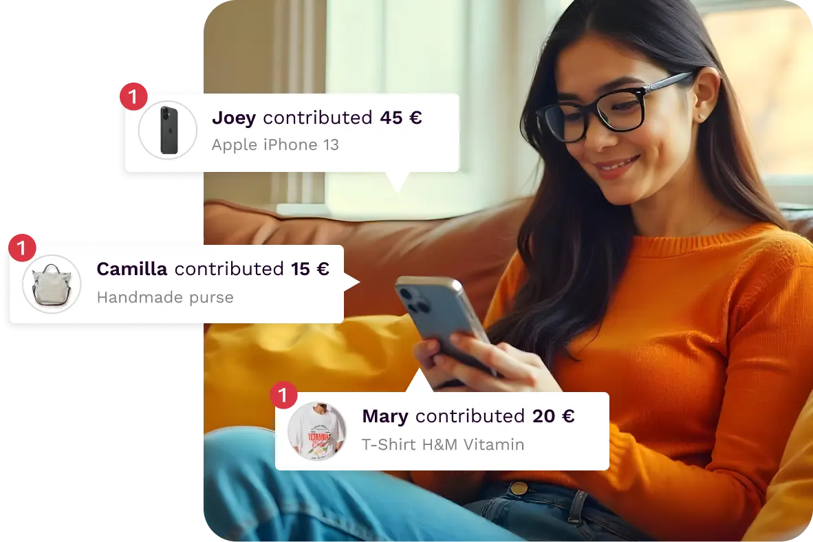 Receive money for your wishes