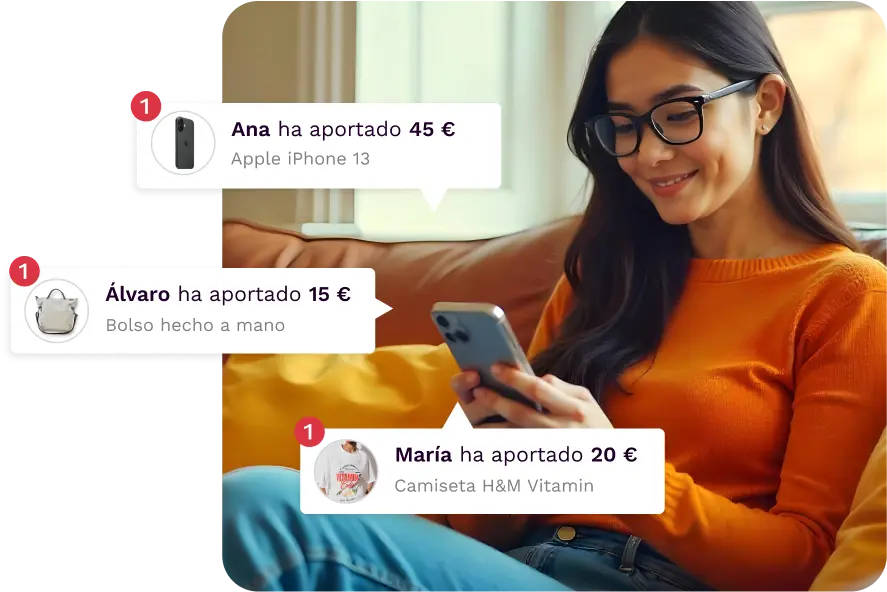 Lista para recibir dinero en tu hucha.