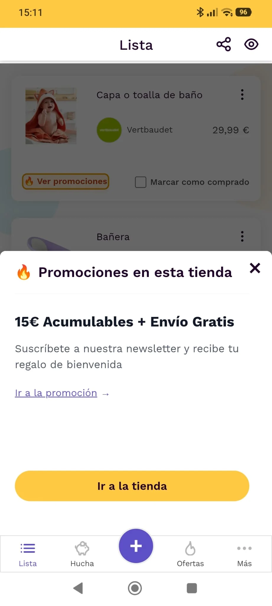 Integración de ofertas